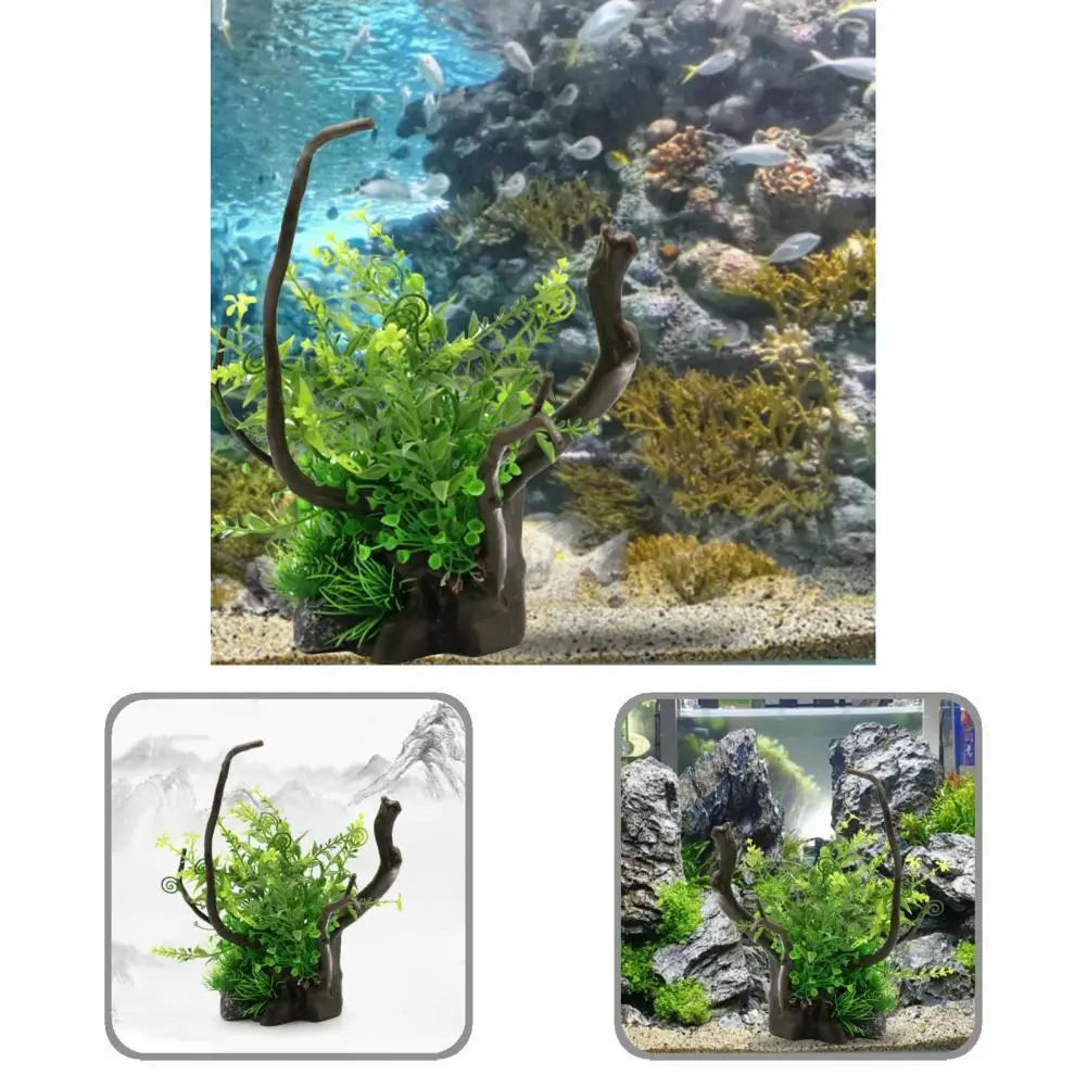 

Decorative Crafts Fish Shrimps Potted Plant Decoration for Territorial Fish