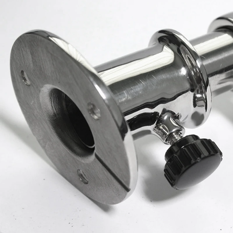 

New Sale Marine-Grade Stainless Steel Boat Yacht with 70mm Socket Base Sailing Flag Pole 24inch