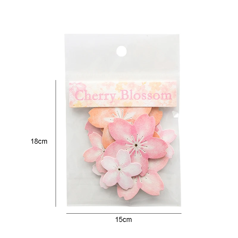 5 шт./лот серия романтичных цветов вишни декоративные наклейки клейкие DIY