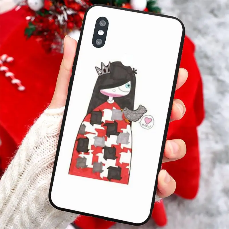 

Marc Jacob Rose Cinderella Cute Girl Phone Case For Xiaomi Redmi note 4 4X 8T 9 9s 10 K20 K30 cc9 9t pro lite max