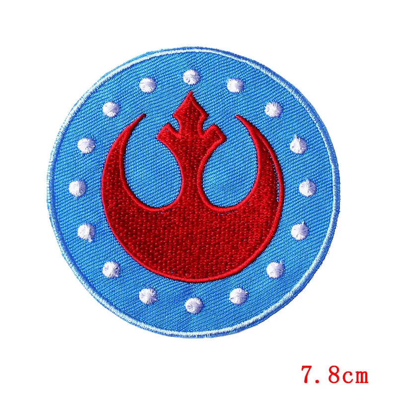 Золотой Prajna нашивки Звездные войны термоклейкие вышитые нашивки для одежды железные нашивки на одежду DIY нашивки для куртки аппликации - Цвет: Золотой