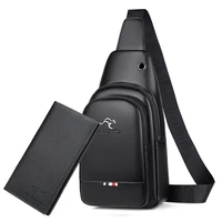 chest bag for men leather messenger business one shoulder backpack purse cell phone designer luxury brand side crossbody bags