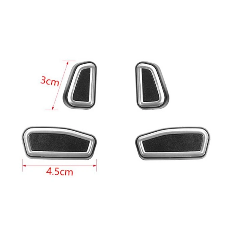 

Seat Adjustment Button Cover Trim for Dodge Charger 2015-2020 Durango 2011-2020 RAM 2010-2020