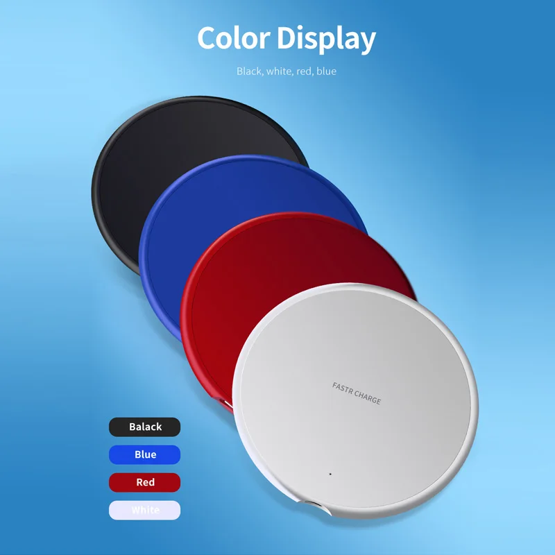 Беспроводное зарядное устройство 10 Вт для iPhon 12 Pro Max Qi быстрое QC 3 0 USB Samsung Xiaomi Huawei