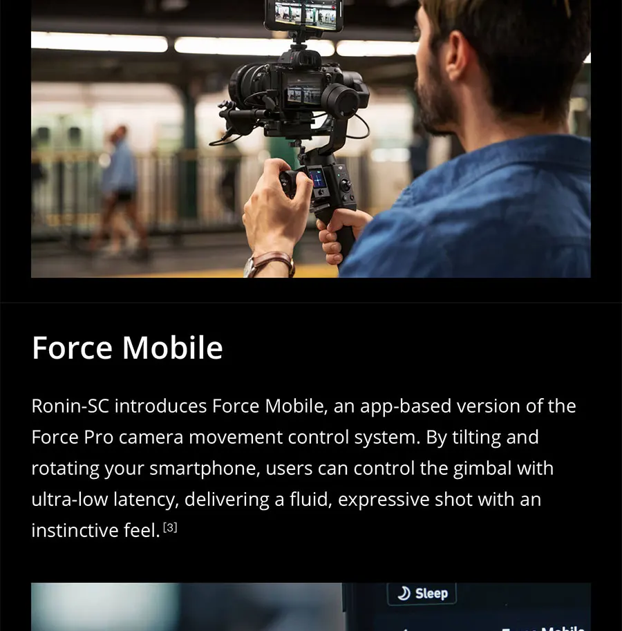 DJI Ronin SC Pro комбо 3-осевой стабилизатор беззеркальных камер легкий дизайн превосходное стабилизации и бренд