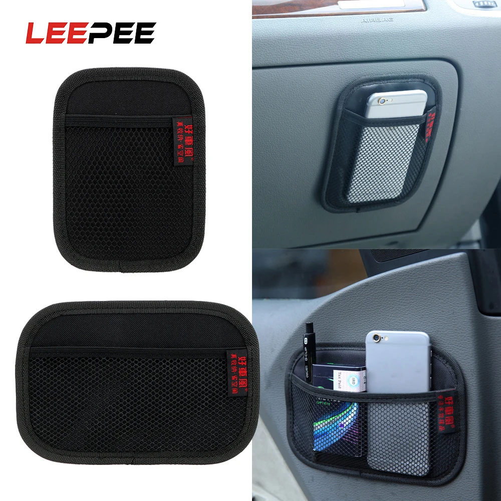 

Сумка LEEPEE из Автомобильная сетка для хранения ткани Оксфорд для уборки, автомобильный карман, многофункциональный органайзер для спинки си...