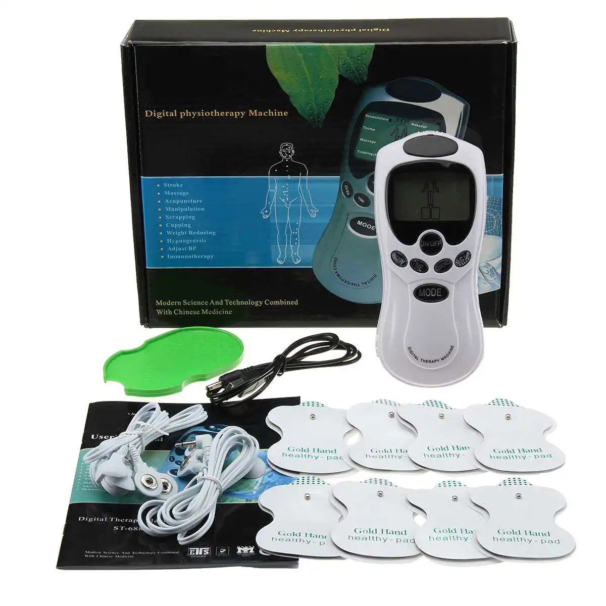 

8 models Electric Herald Tens Machine Acupuncture Body Massage Digital Therapy Massager Muscle Stimulator Electrostimulator
