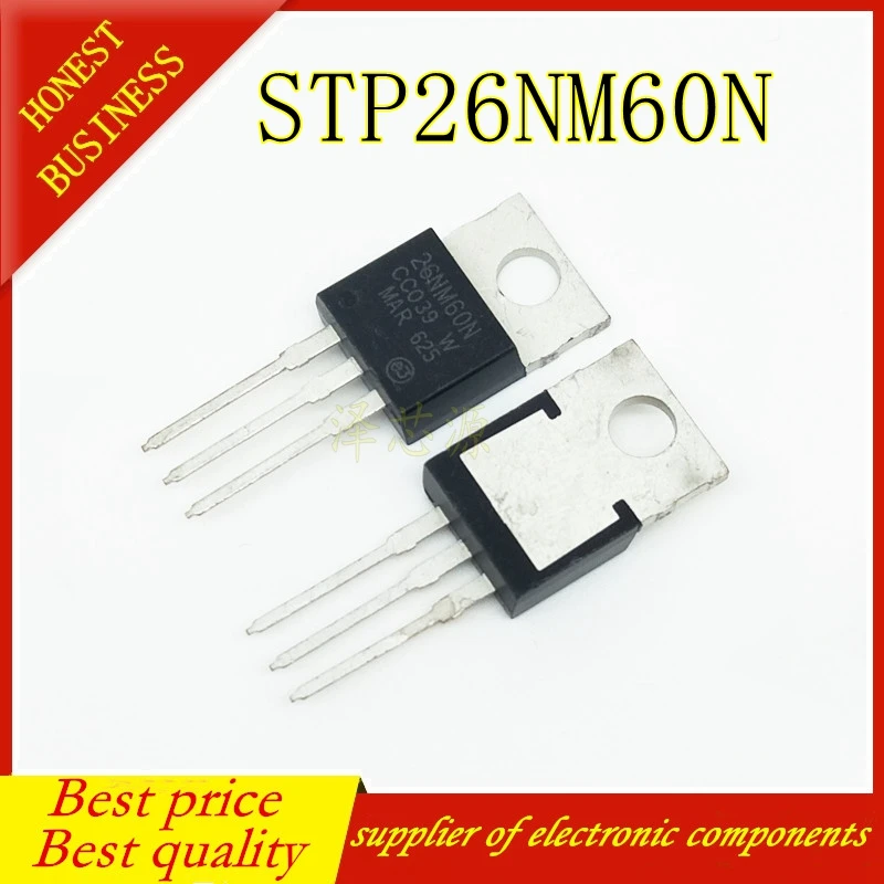 10 шт./лот STP26NM60N STP26NM60 26NM60N TO 220 600V 20A N канальный мощный МОП лучшего