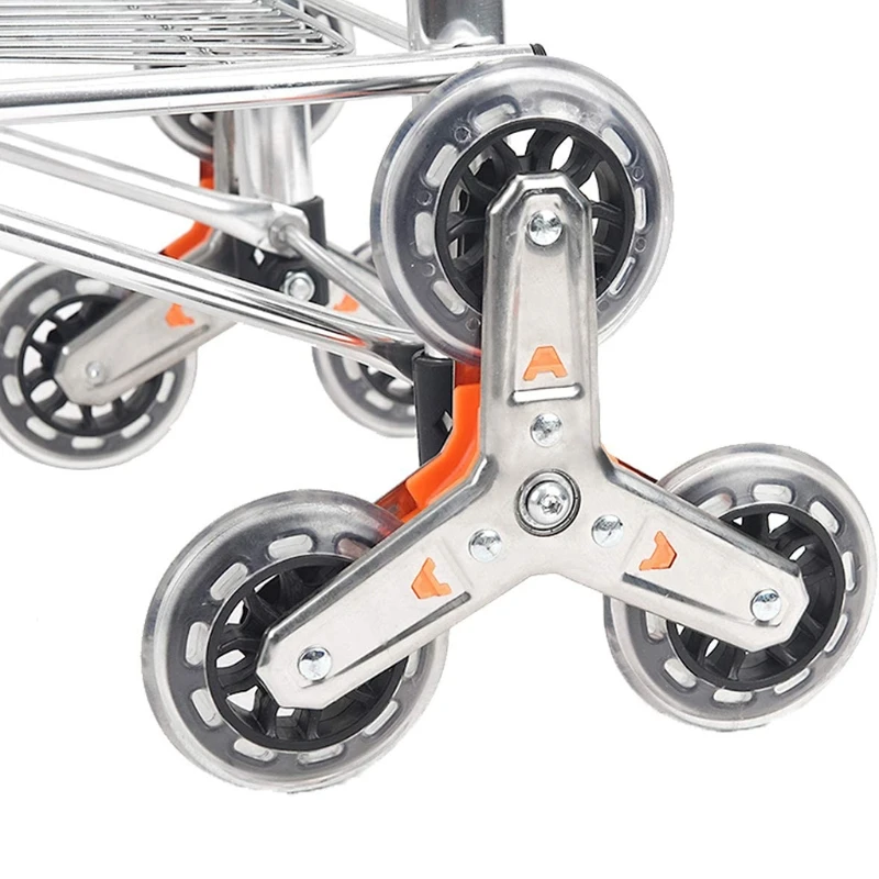 1 Pair 360 Swivel Shopping Cart Trolley Grocery Carts Heavy Duty Replacement Triangle Wheels Foldable Condo Pull Utility Folding |