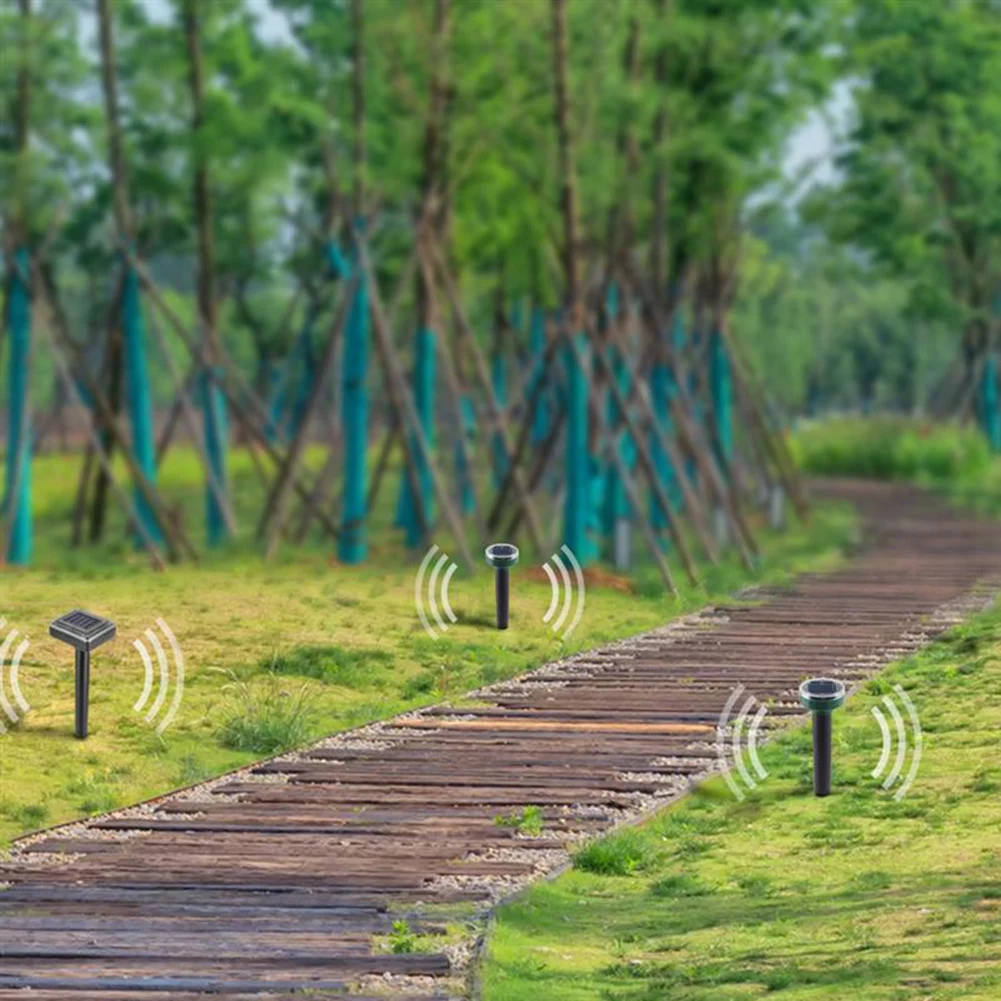 2 шт. на солнечной энергии ультразвуковой звуковой мышь моль вредителей
