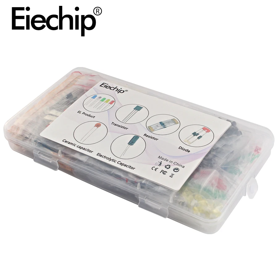 Набор металлических пленочных резисторов в ассортименте светодиодные диоды