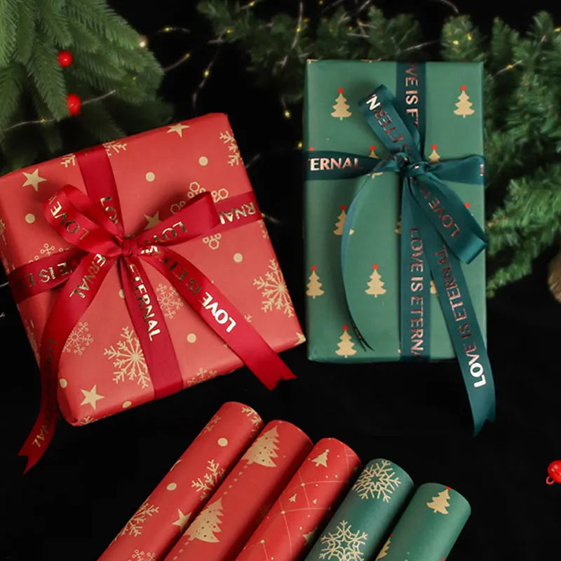 

10PCS Thickened Wrapping Papers Home Decoration Holiday Christmas Wrapping Paper Kraft Paper Holiday Gift Box Wrapping Paper