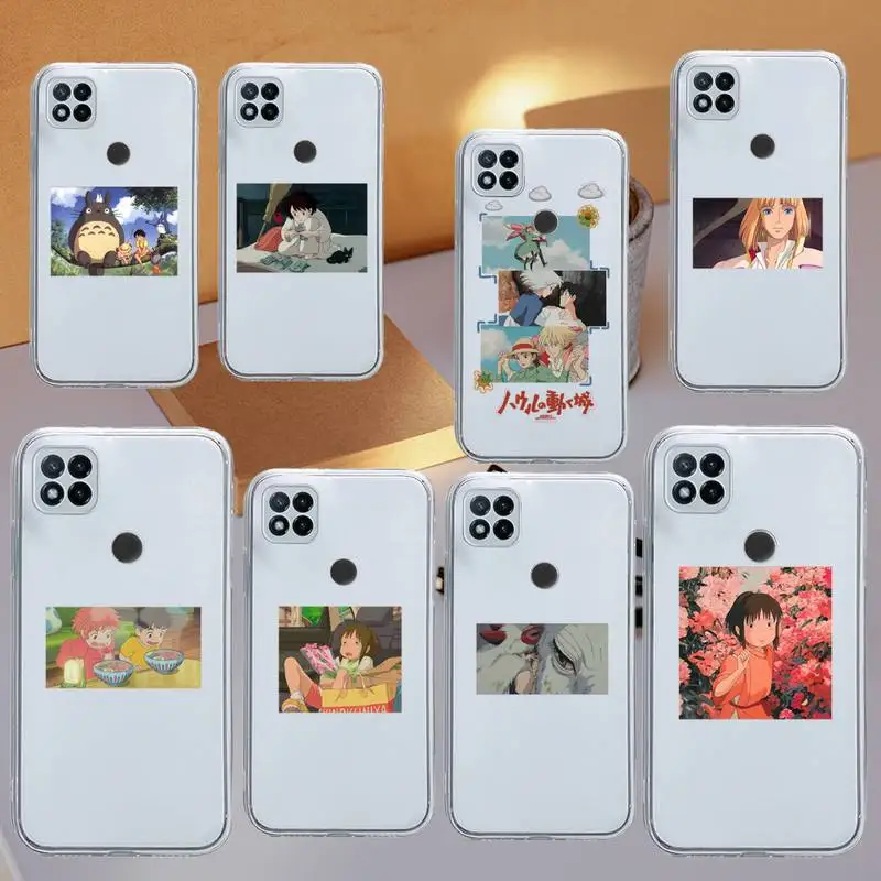 

Hayao Miyazaki Hayao Miyazaki anime Phone Case Transparent for Xiaomi redmi note x f poco 10 11 9 7 8 3 i t s pro shell coque