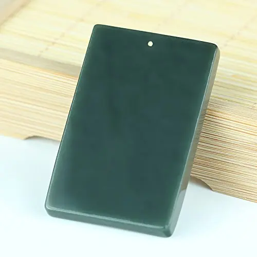 LETSFUN Изящные ювелирные изделия 100% натуральный зеленый нефрит мальчик выглядит