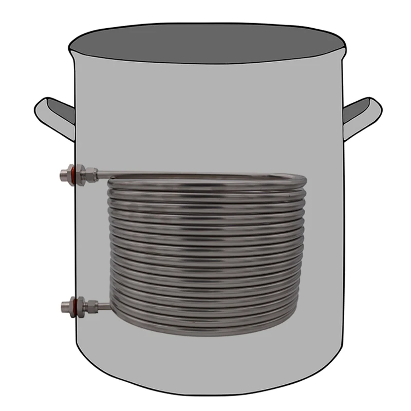 Weldlss 50 'x 1/2 "теплообменная рециркуляционная система (HERMS) катушка 304 SS