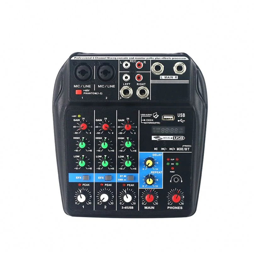 Профессиональный звуковой микшер DJ микшерная консоль с MP3 USB интерфейсом для