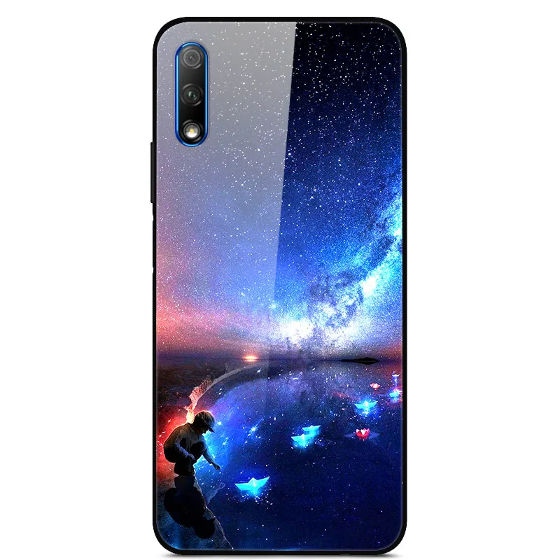 Роскошный чехол для huawei Honor 9X, чехол из закаленного стекла, силиконовый чехол для телефона huawei Honor 9X X9 9 X, чехол s для Honor 9X