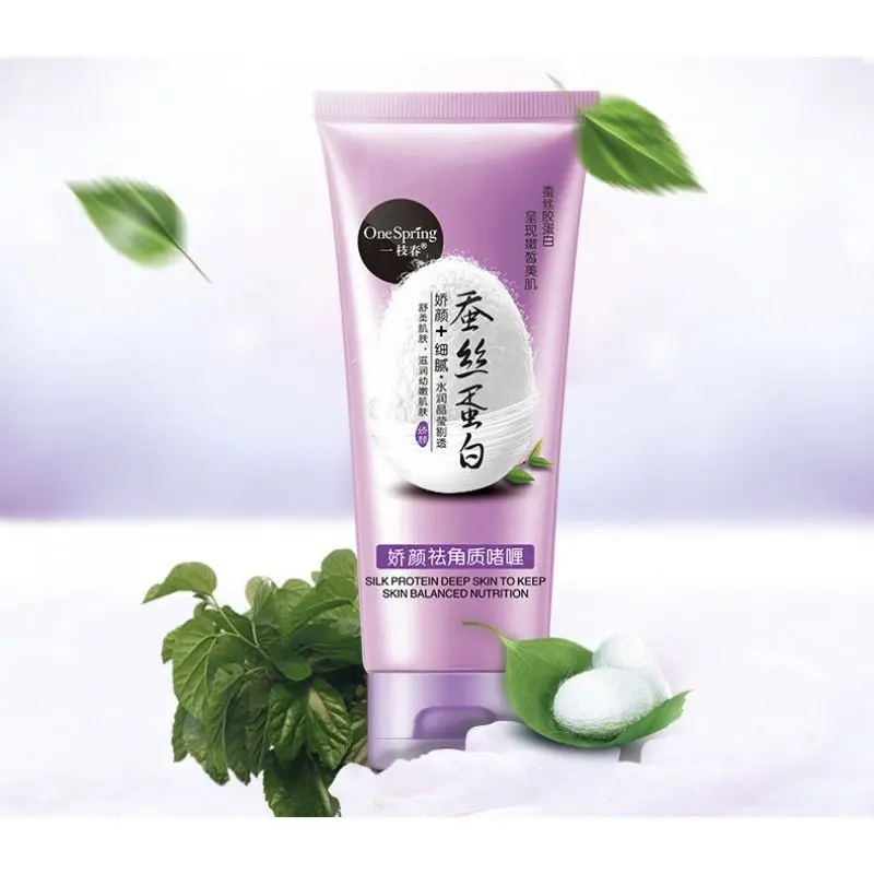 Пилинг гель для лица One Spring с экстрактом шелка и гиалуроновой кислотой 130гр. |