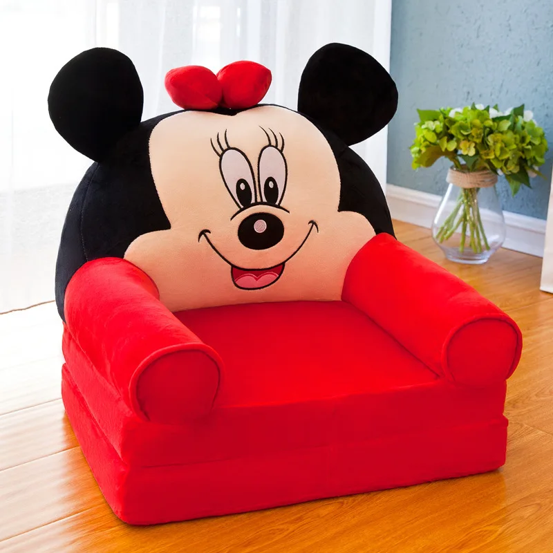 Red Minnie Разобранный моющийся детский диван модный детский диван складной мультяшный милый детский мини-диван детский сад детское кресло диван с наполнением - Цвет: Red Minnie