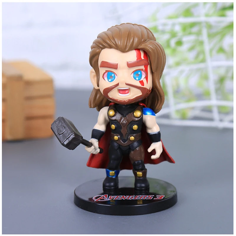 Экшн фигурки супергероев Человек паук Мстители Тор Капитан Америка Бэтмен аниме