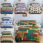 С ромбовидным узором и полосками для Постельное белье детские штаны с геометрическим принтом пододеяльник набор микрофибра ткань Стёганое одеяло крышка Queen Размеры одеяло наборы для ухода за кожей