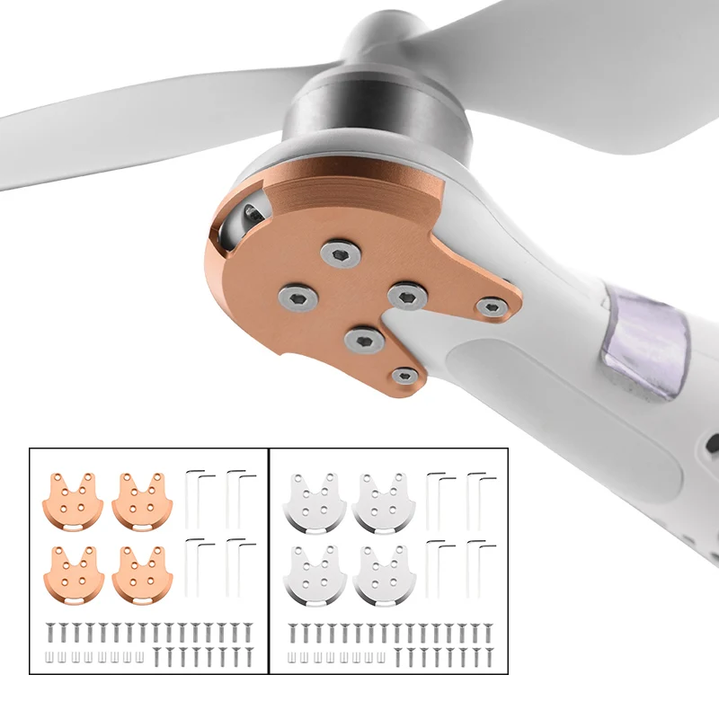 4 шт. Алюминиевые защитные пластины для крепления двигателя|parts for|parts droneparts kit |