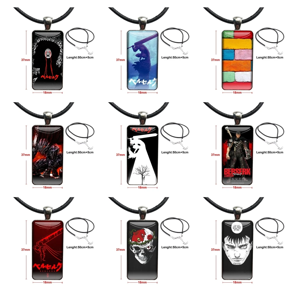 Женское Ожерелье из аниме берзер с стальным покрытием стекла колье кабошоном