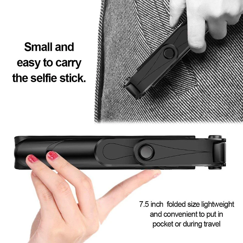 Селфи палка Roreta Складная с поддержкой Bluetooth и пультом дистанционного