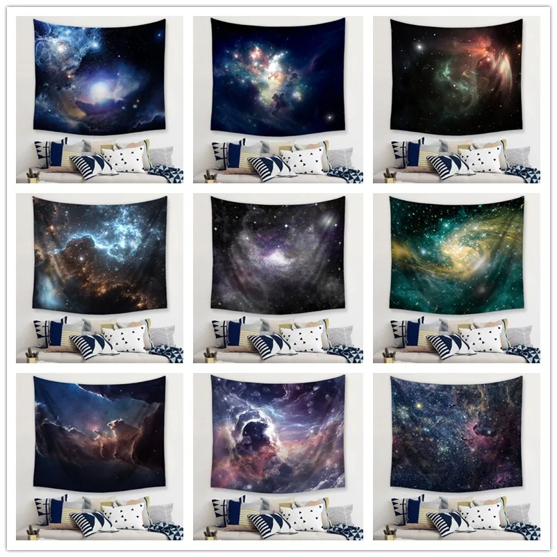 3D космический настенный гобелен для спальни гостиной скандинавский подвесной