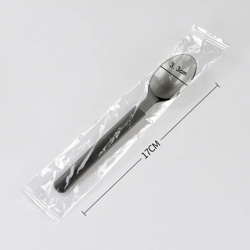 

Plastic Knife and Fork Spoon Salad Fork Long Handle Spoon Single Package Western Portable Tableware