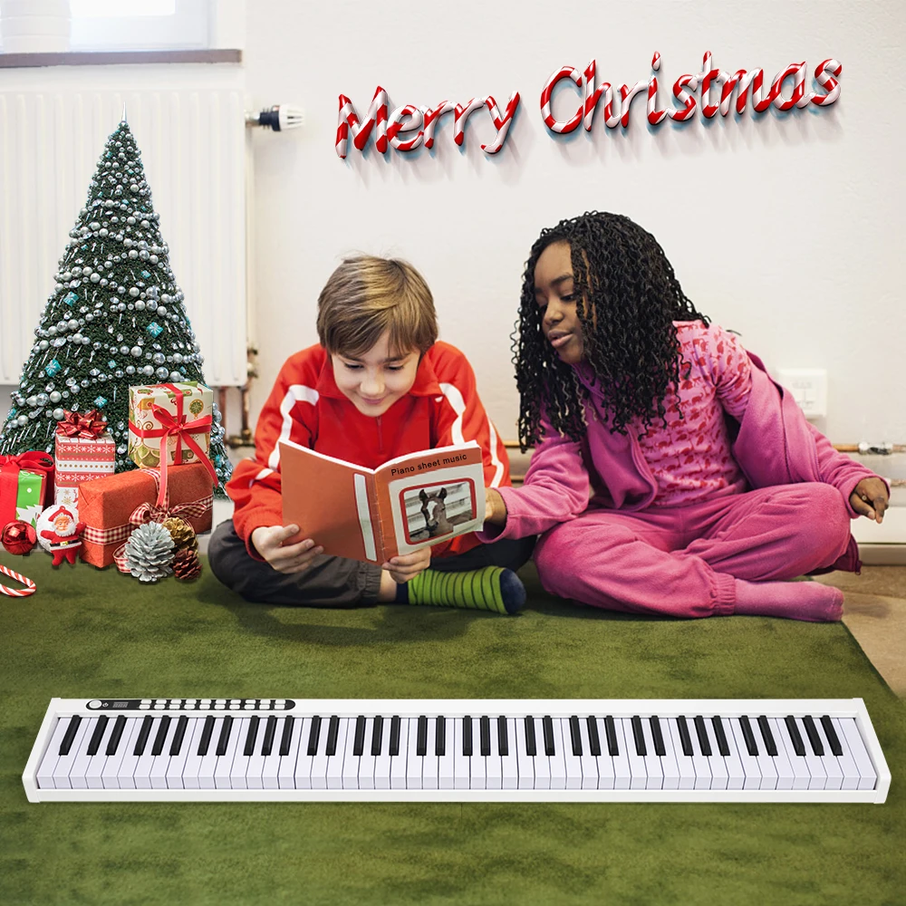 

Портативное цифровое пианино с Bluetooth, 88 клавиш, профессиональная электронная клавиатура Midi для новогоднего музыкального подарка