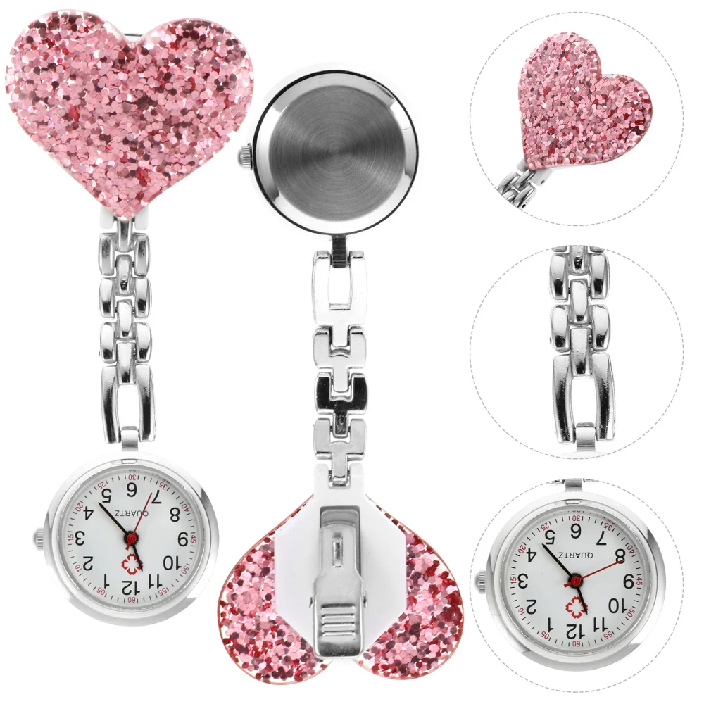 

3 шт. подвесные карманные часы Love Design Clip-on Watch карманные часы для кормления