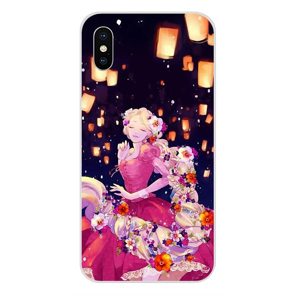 as picture Чехол модные светильники Рапунцель платье принцессы для Huawei NOVA 2 V20 Y3II Y5 Y5II Y6 Y6II Y7 Y9 G8 G9 GR3 GR5 GX8 Prime - Цвет: as picture