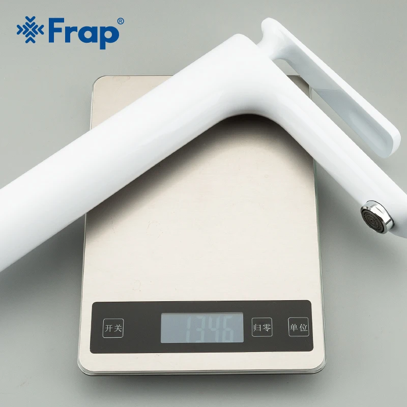 Frap смеситель для ванной комнаты креативный раковины современный белый с одним