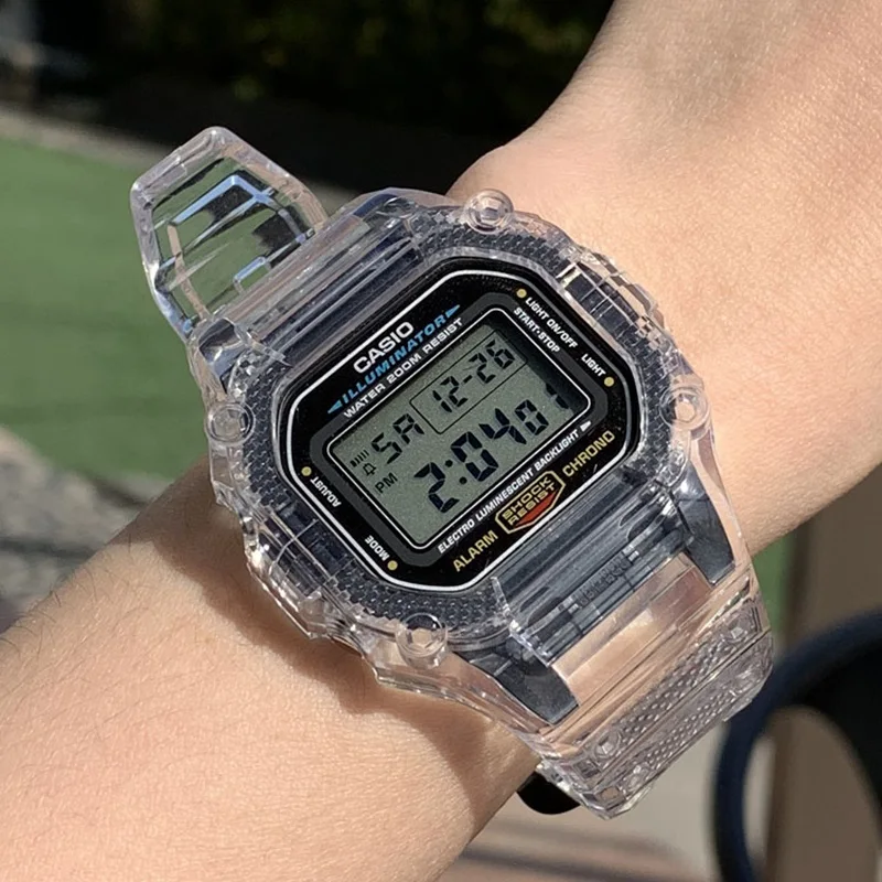 ペアウォッチ カシオ Gショック 腕時計 半透明ベルト 小型 軽量 (CASIO