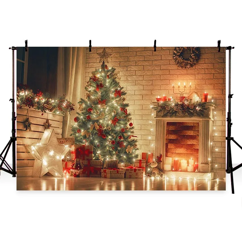 

Рождественский фон с блестящими деревьями декоративные фоны для фотосъемки для детей фотостудия портретный фон для фотосъемки