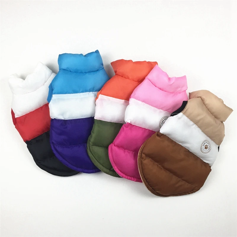 

Осенне-зимняя стеганая куртка с хлопковой подкладкой, одежда для собак, для щенков, теплая водонепроницаемая куртка для собак, костюм для до...