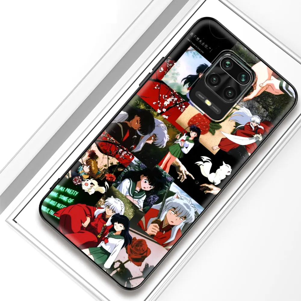 

Inuyasha Anime Silicone Case Funda For Xiaomi Redmi Note 9T 9S 9 8 K40 Pro 8T 8A 9A 9C 7 7A 6 6A Black Back Shell Cover Coque