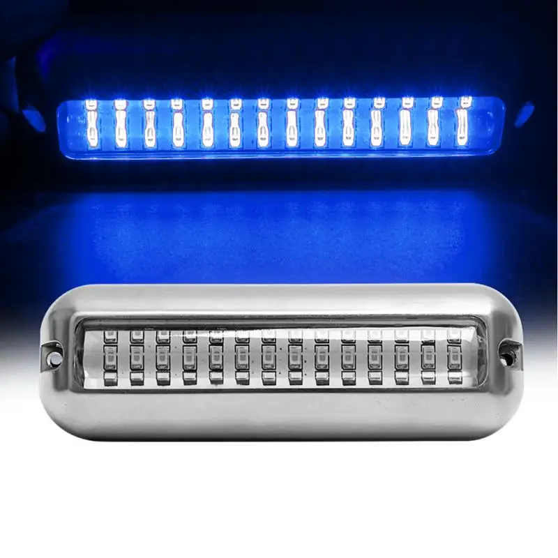 

42LED Underwater Pontoon Marine/Boat Transom Lights Waterproof Boat Parts Accessories Marine Hardware Stainless Steel
