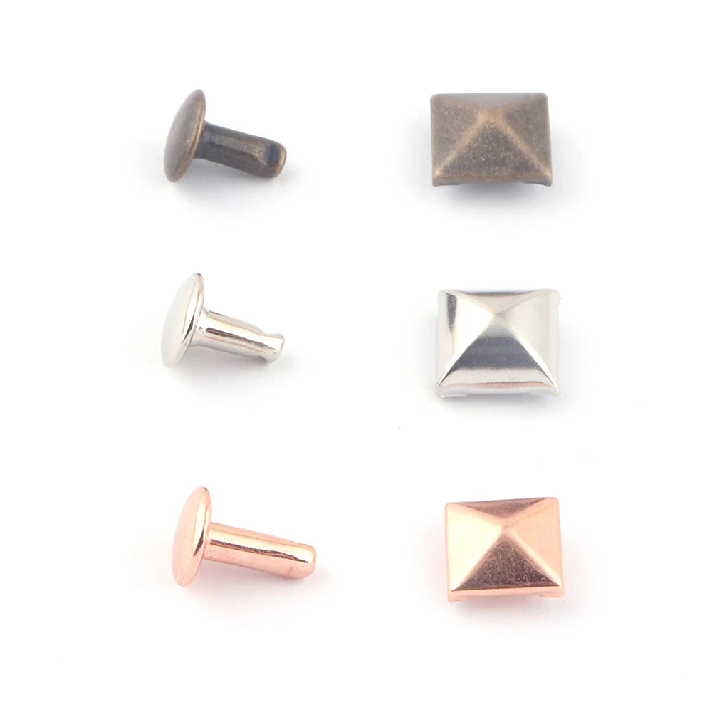 

9mm Rose Gold Metal Double Cap Rivets,Button Round Rivet,Rivet Studs for Purse Bags Handbags Shoes Belts Leather Craft DIY