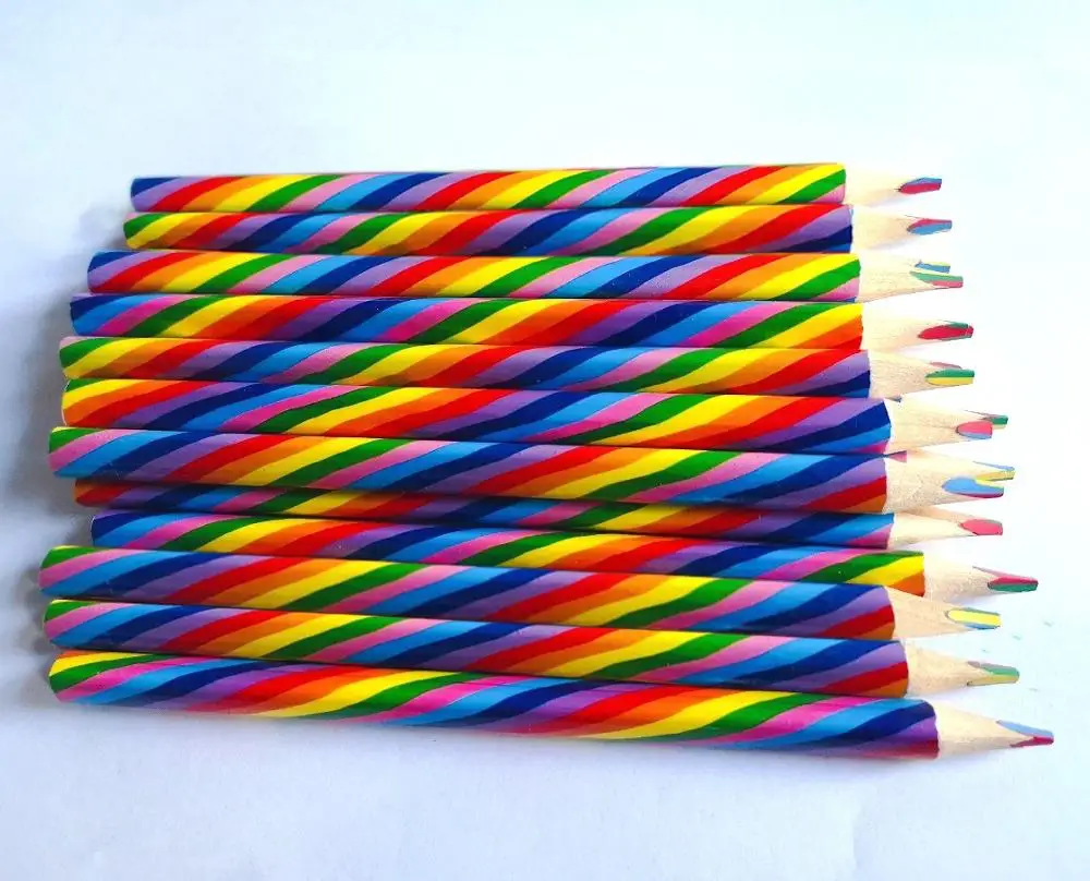1 шт. Радужный Карандаш четыре цвета концентрические карандаши для рисования| |