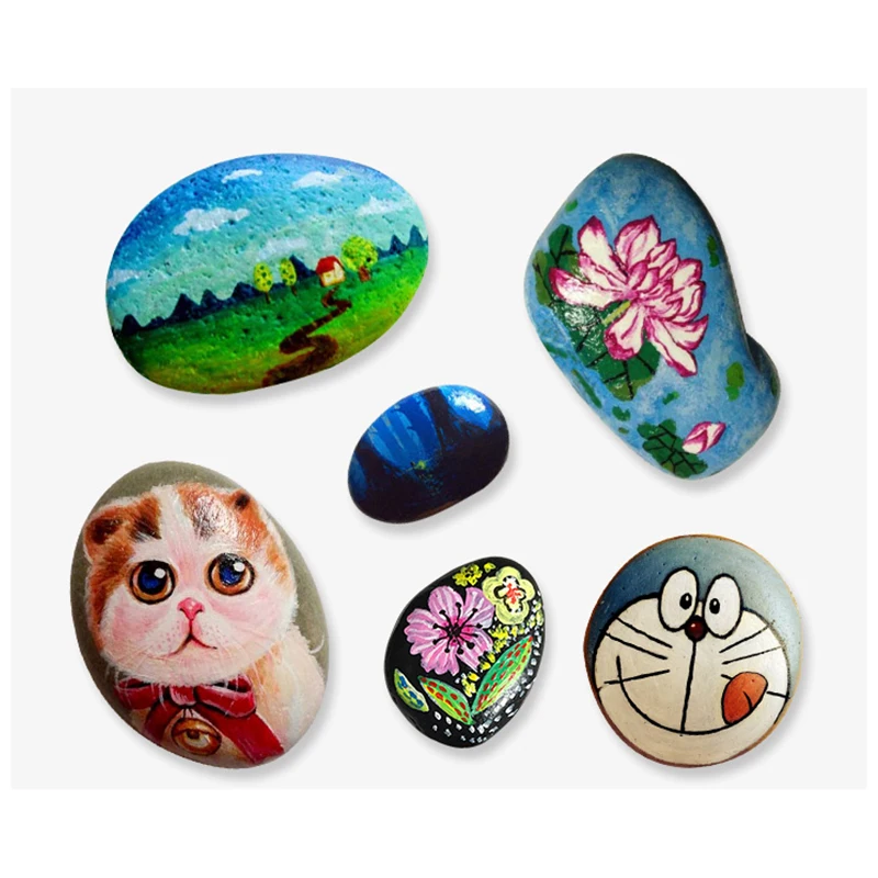 Набор акриловых красок для начинающих детского рукоделия камень картина