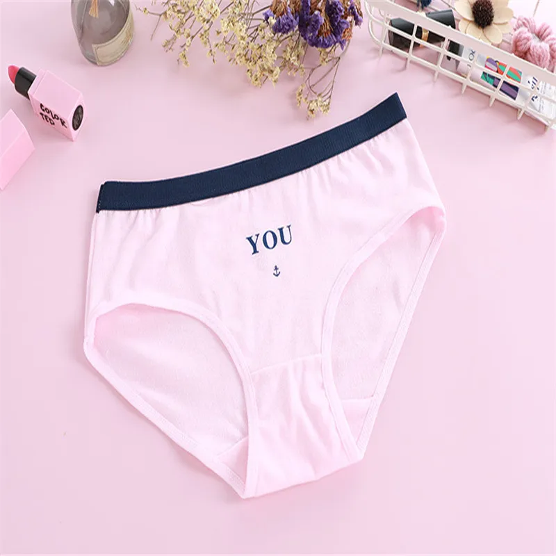 Женские хлопковые трусы с заниженной талией 5 шт./лот|Женские трусики| |