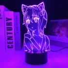 Светодиодный ночник Toujou Koneko в стиле аниме для старшей школы, ночник для детей, подарок на день рождения, декор для спальни, ночсветильник для манги, комнатная настольная лампа
