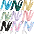 YQ785 Агатовые мраморные текстурные ремешки для телефона мраморные ремешки USB-ключи шнур для идентификационной магнитной веревки брелок петля Ювелирные изделия Подарки