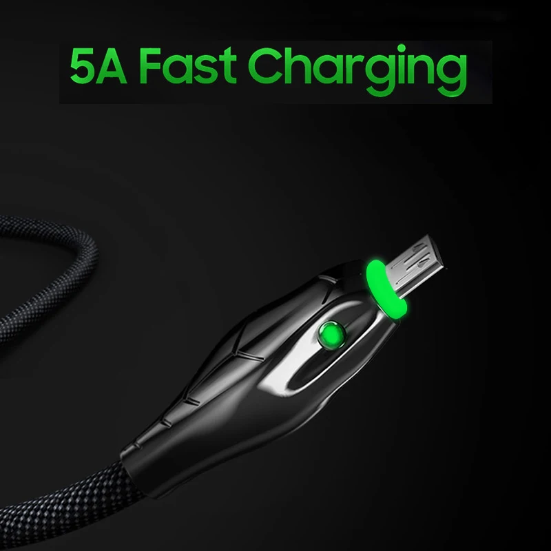 

Micro USB C Type C Fast USB Charging Cable Type-C 5A Data Cable For Samsung Xiaomi mi 10 Huawei Mobile Phone Micro USB Cord Wire