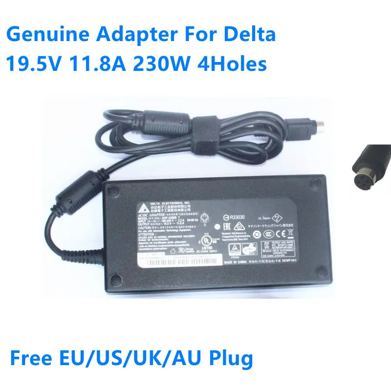 Подлинный адаптер переменного тока DELTA ADP-230EB T 19 5 в 230 а Вт для MSI GT62VR 7RE-417CN CLEVO NP9752