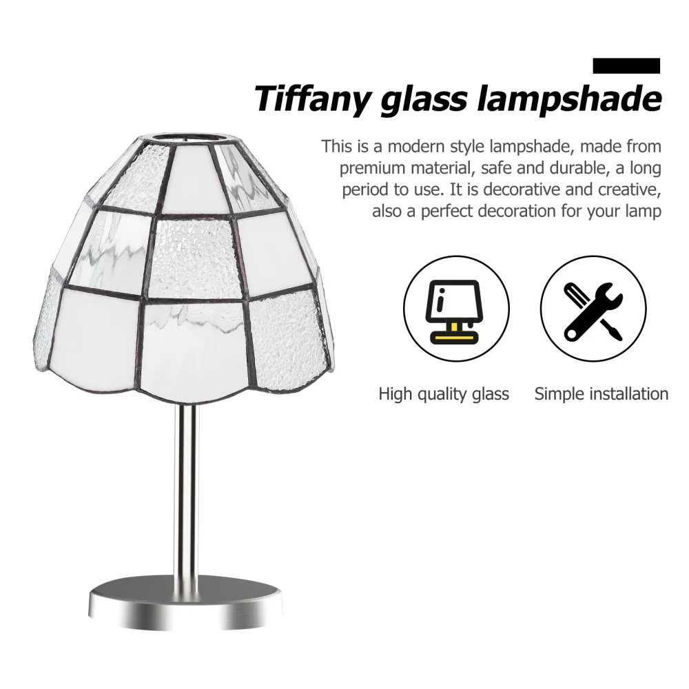 

1pc Simple Lampshade Delicate Home Droplight Lamp Shade for Decor (White)