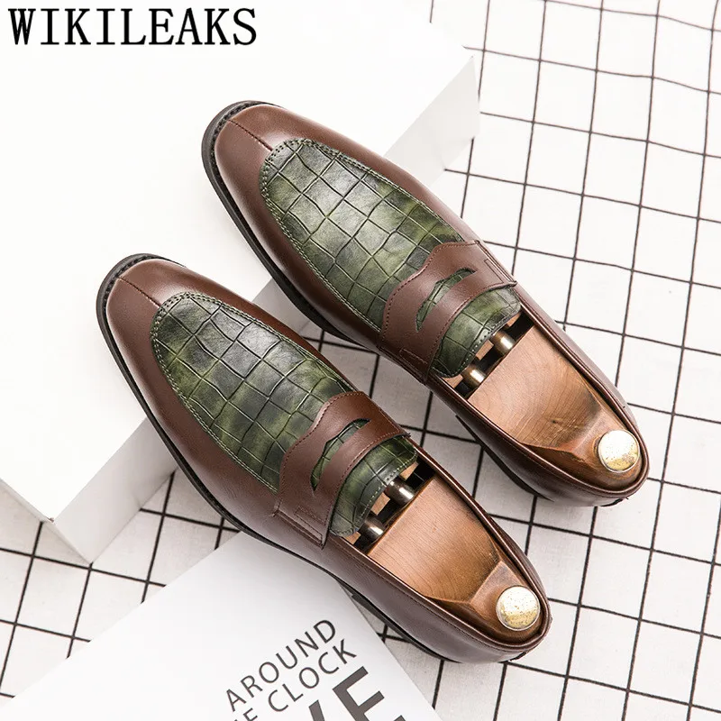 

Italian Dress Wedding Shoes Men Party Shoes For Men Oxford Shoes Men Classic Brand Loafers Zapatos De Hombre De Vestir Formal