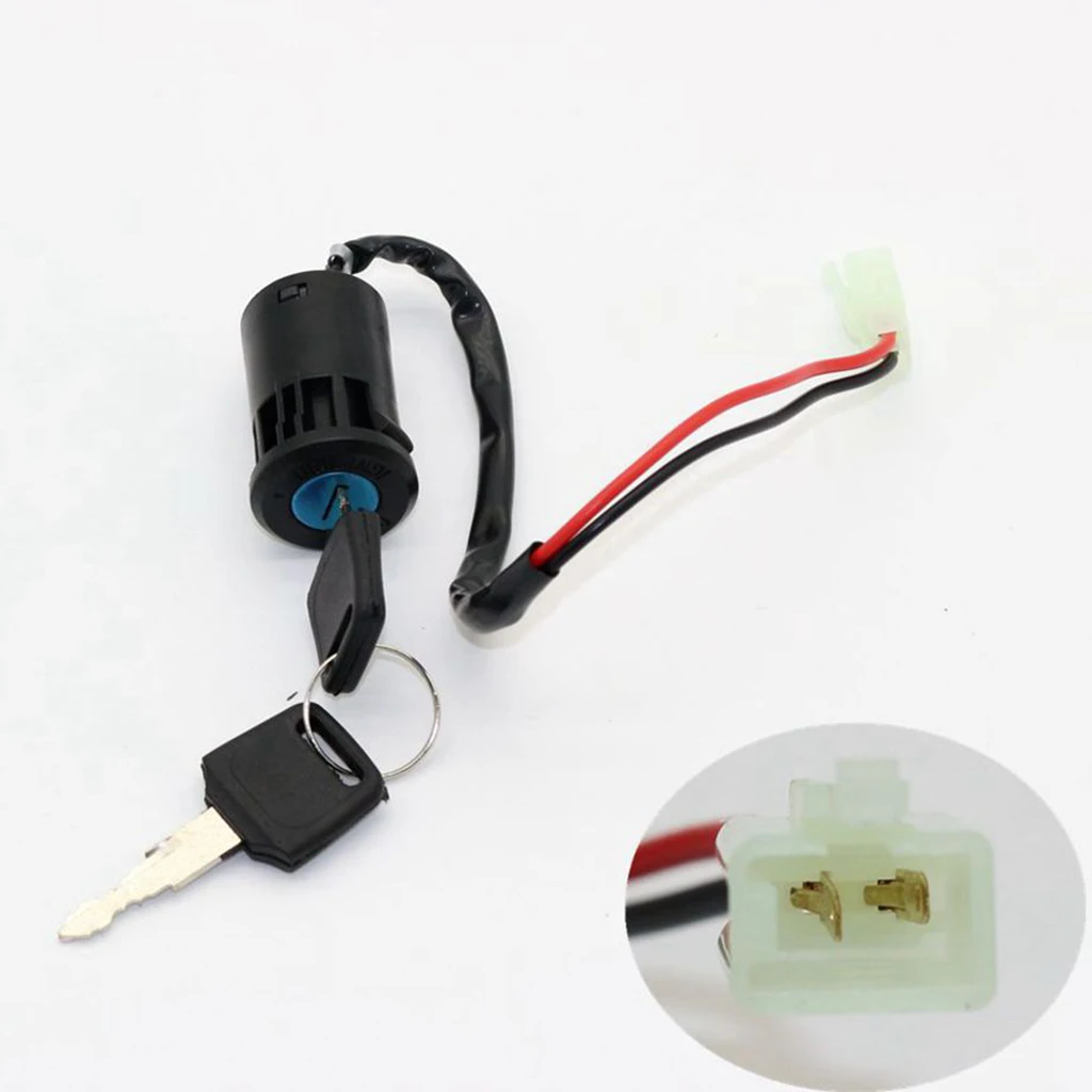 

Universal Ignition Key Switch with 2 keys Lock for Electrical Scooter On/Off Car Trike Motorcycle